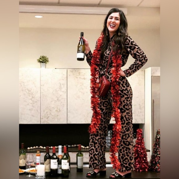 EUC Leopard print jumpsuit - Picture 1 of 3